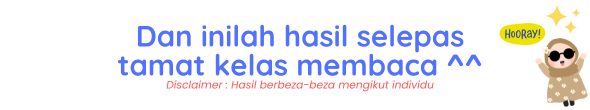 Disclaimer Hasil berbeza-beza mengikut individu